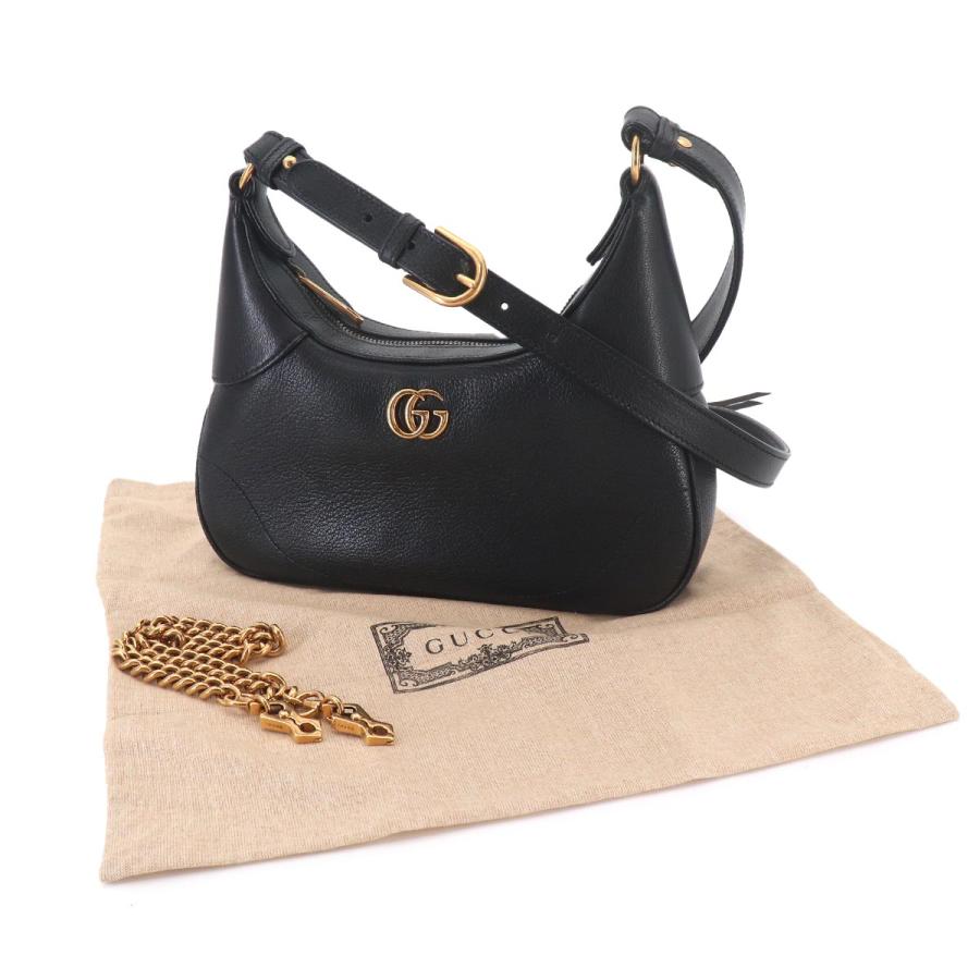 GUCCI アフロディーテ スモール バッグ ベージュ レザー 49 GUCCI（グッチ） 新品同様 アフロディーテ スモール ショルダー バッグ