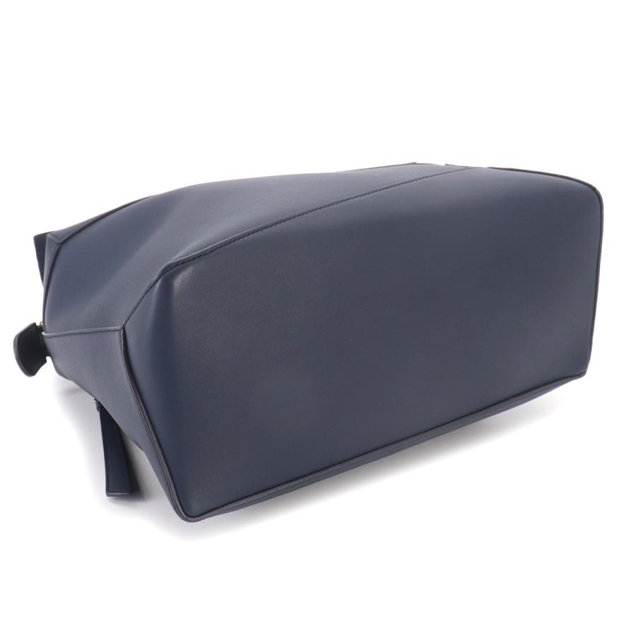 LOEWE ロエベ ハンドバッグ ネイビー レザー LOEWE（ロエベ） 新品同様 パズルエッジ バッグ ラージ 2way ハンド