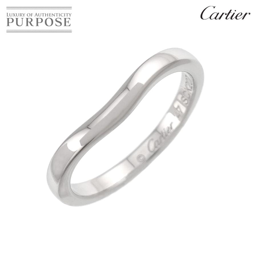 Cartier（カルティエ） バレリーナ カーブ #47 リング 幅2mm Pt 