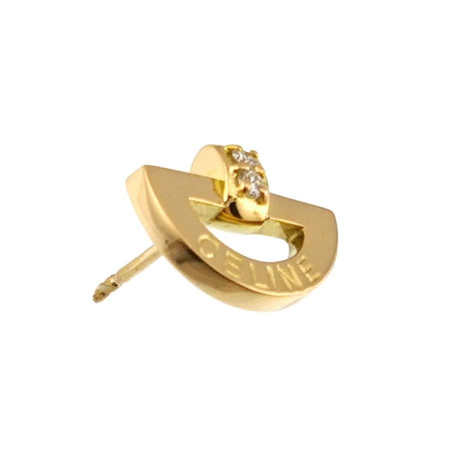 CELINE（セリーヌ） ダイヤ 0.03ct ピアス K18 YG イエローゴールド