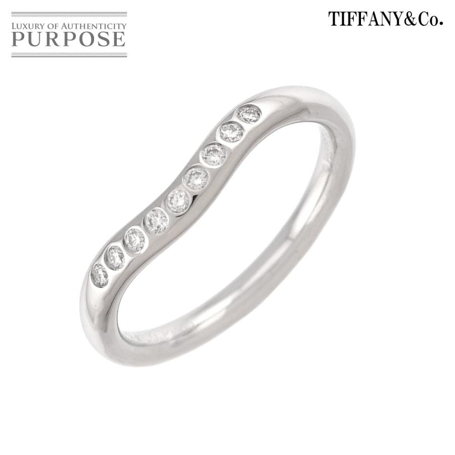 TIFFANY&Co.（ティファニー） カーブド バンド 8号 リング ダイヤ Pt
