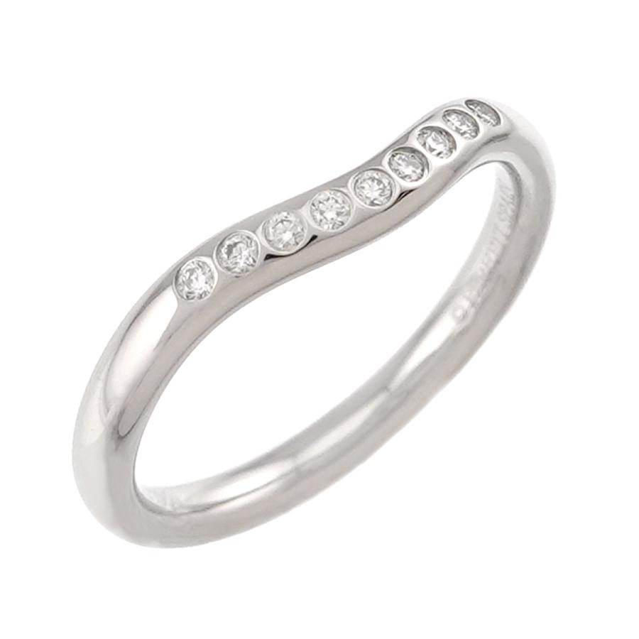 TIFFANY&Co.（ティファニー） カーブド バンド 8号 リング ダイヤ Pt