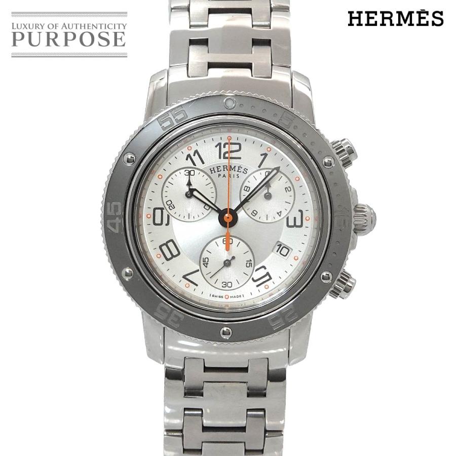 ✨HERMES✨エルメス✨クリッパー✨ダイバー✨クロノグラフ✨シルバー✨腕時計✨ HERMES（エルメス） クリッパーダイバー クロノグラフ CP2 410