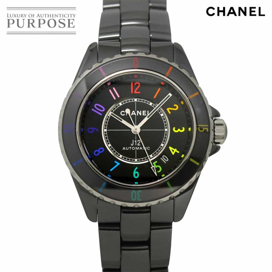 シャネル CHANEL J12 エレクトロ 38 世界限定1255本 H7122 メンズ 腕時計 デイト ブラック セラミック 自動巻き electro 90327770 CHANEL（シャネル） CHANEL J12 エレクトロ 38 世界限定1255本 H7122
