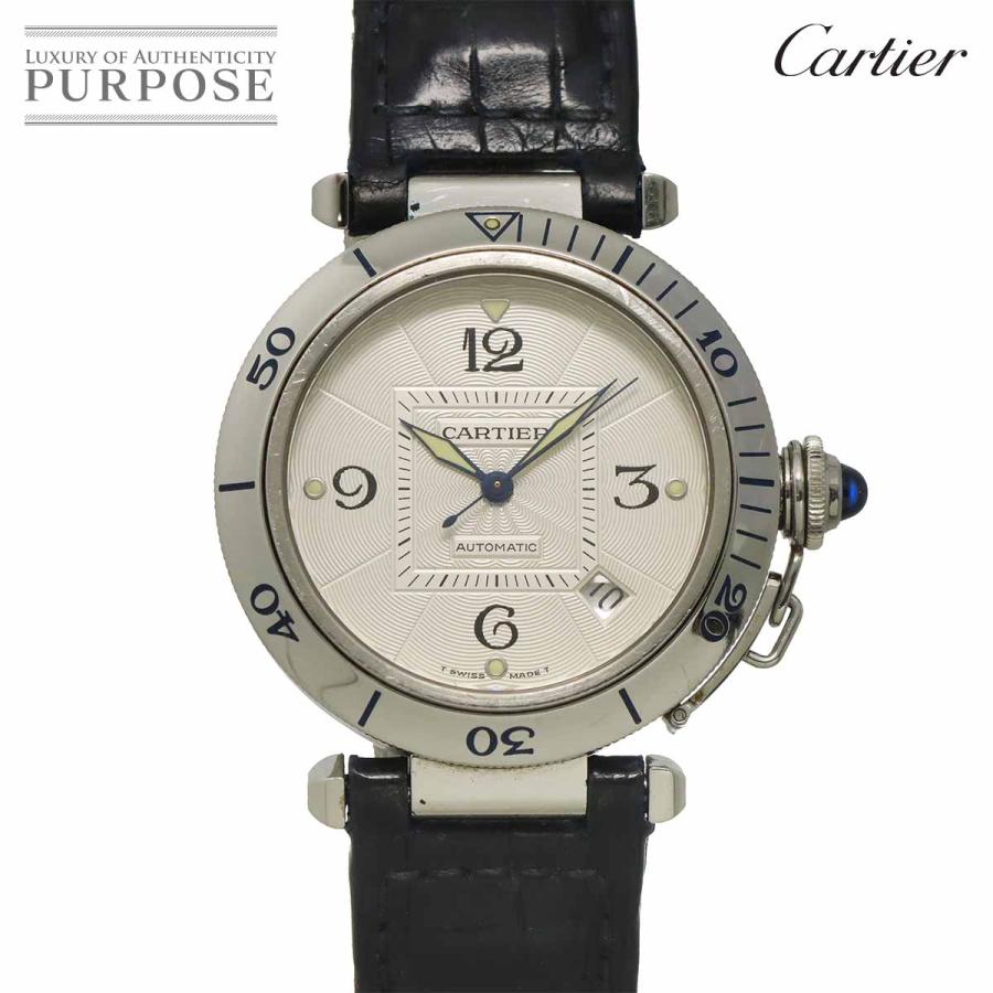 カルティエ Cartier パシャ 38mm W3103155 メンズ 腕時計 デイト シルバー オートマ 自動巻き ウォッチ Pasha 90327771 Cartier（カルティエ） パシャ 38mm W3103155 メンズ 腕時計 デイト