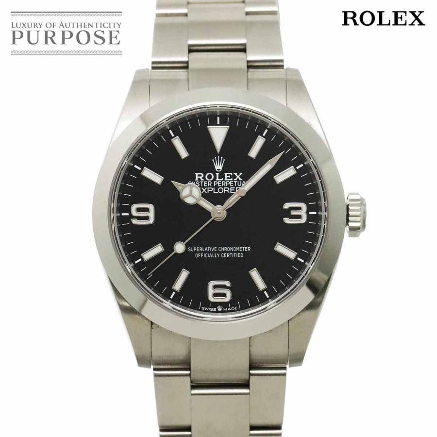 ロレックス ROLEX エクスプローラー1 40 224270 ランダム番 ルーレット メンズ 腕時計 ブラック オートマ 自動巻き Explorer 1 90327932 ROLEX（ロレックス） エクスプローラー1 40 224270 ランダム番