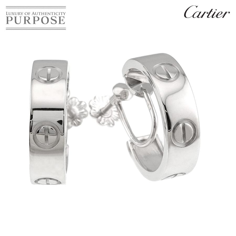 Cartier（カルティエ） ラブ イヤリング K18 WG ホワイトゴールド 750