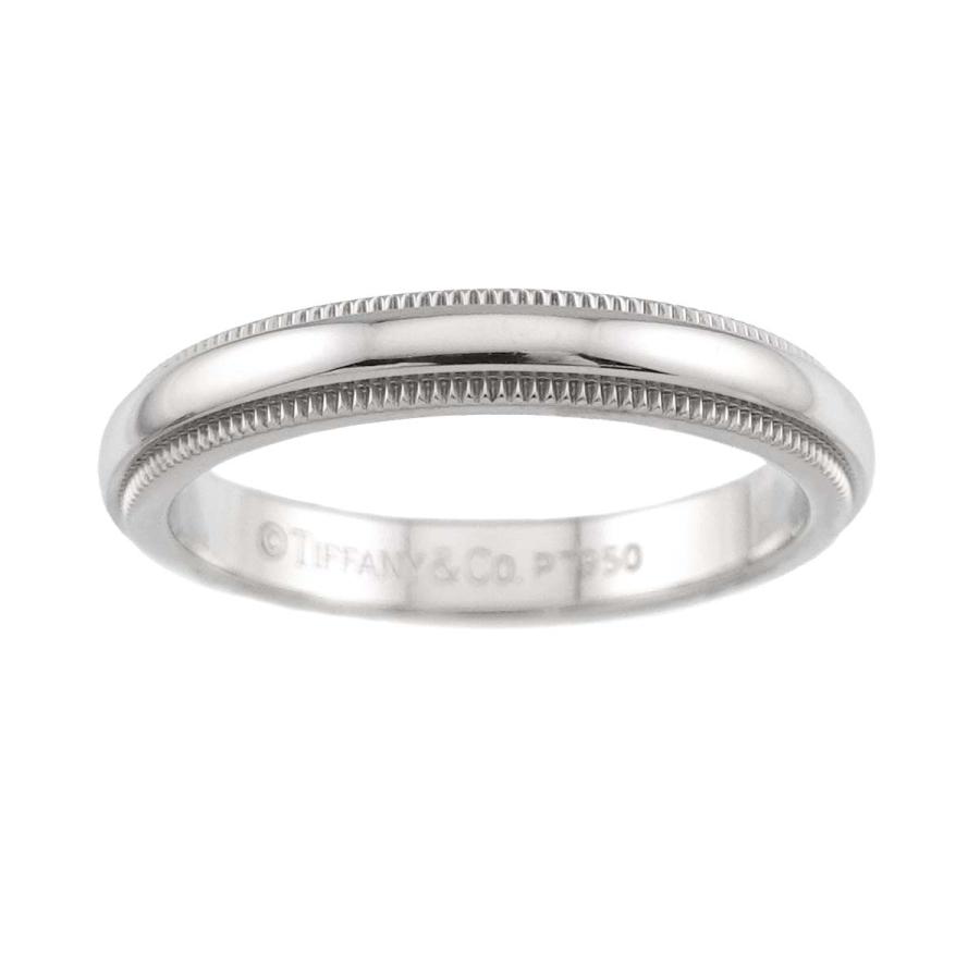 TIFFANY&Co.（ティファニー） ミルグレイン 10.5号 リング 幅3mm Pt 