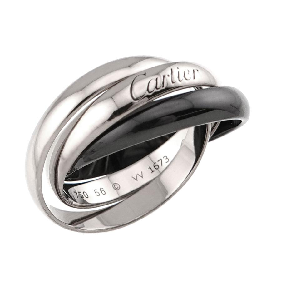 Cartier（カルティエ） トリニティ MM #56 リング セラミック K18 WG 3
