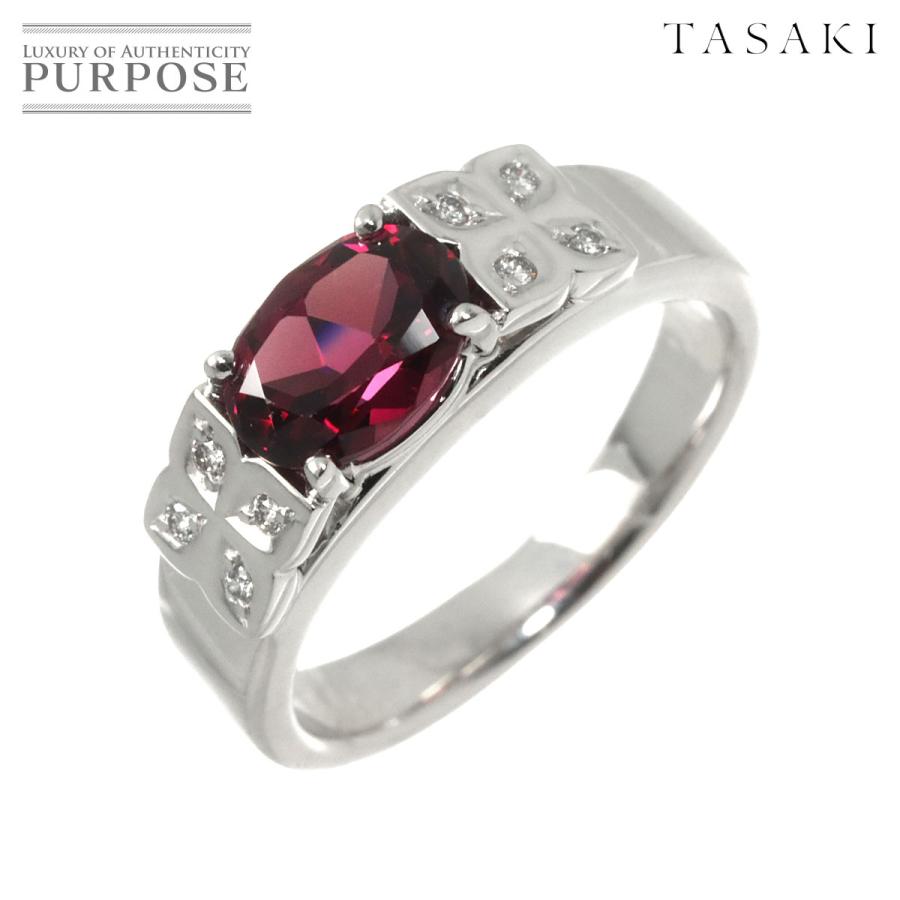 TASAKI パール ガーネット リング 750 K18WG TASAKI（タサキ） TASAKI 14.5号 リング ガーネット ダイヤ 0.07ct K18