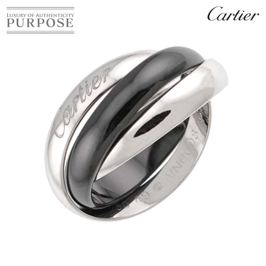 Cartier トリニティ SM 2019年 リング 指輪 49 Cartier（カルティエ） トリニティ MM #49 リング セラミック K18 WG 3