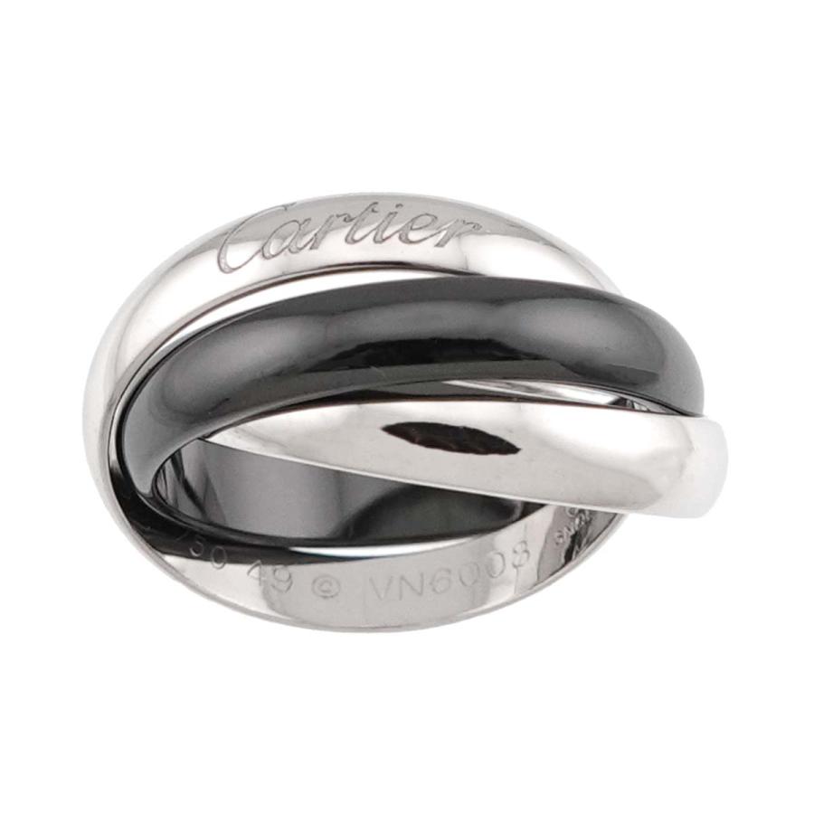 Cartier（カルティエ） トリニティ MM #49 リング セラミック K18 WG 3