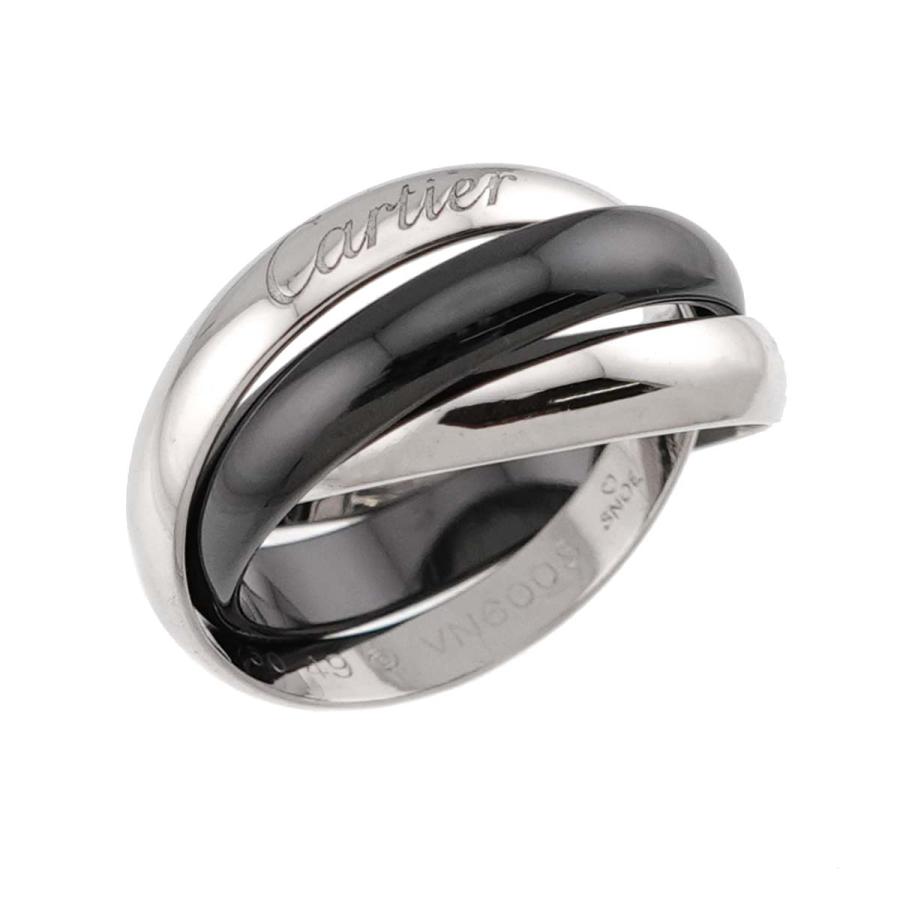 Cartier（カルティエ） トリニティ MM #49 リング セラミック K18 WG 3