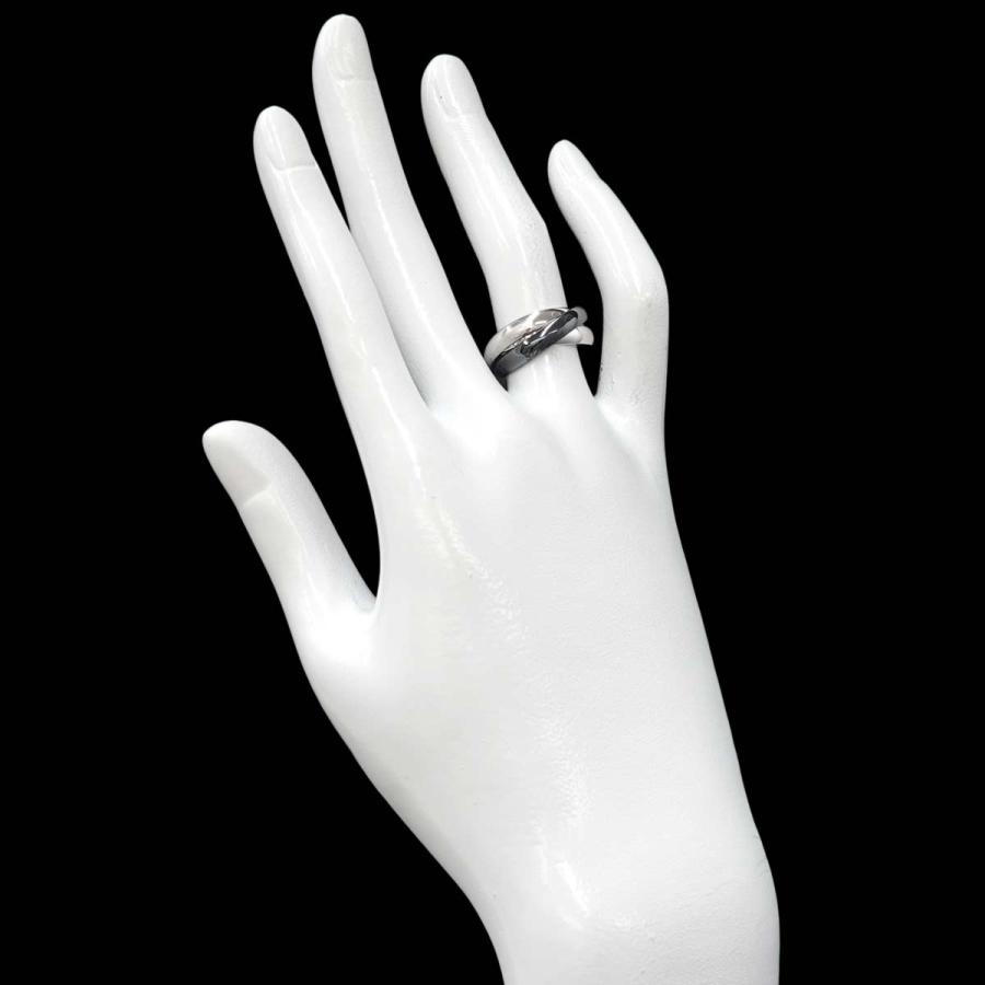 Cartier（カルティエ） トリニティ MM #49 リング セラミック K18 WG 3