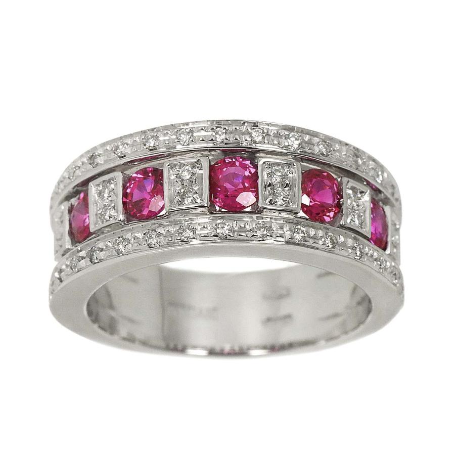ダミアーニ DAMIANI ベルエポック 8.5号 リング ルビー ダイヤ K18 WG ホワイトゴールド 750 指輪 Belle Epoque Ring 90328362 | DAMIANI | 01