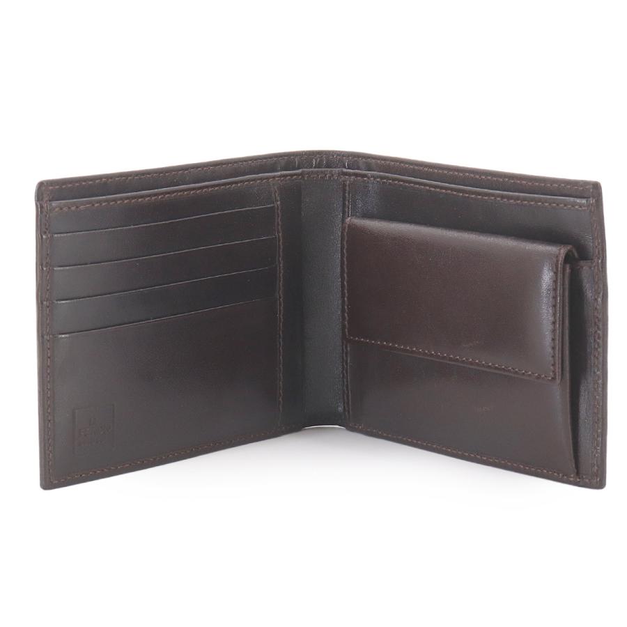 FENDI（フェンディ） ズッカ柄 二つ折り 財布 キャンバス レザー