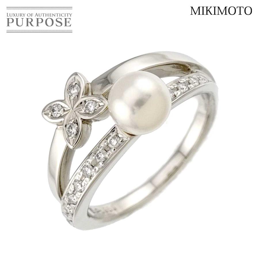 MIKIMOTO（ミキモト） MIKIMOTO 9号 リング アコヤ真珠 5.5mm ダイヤ 