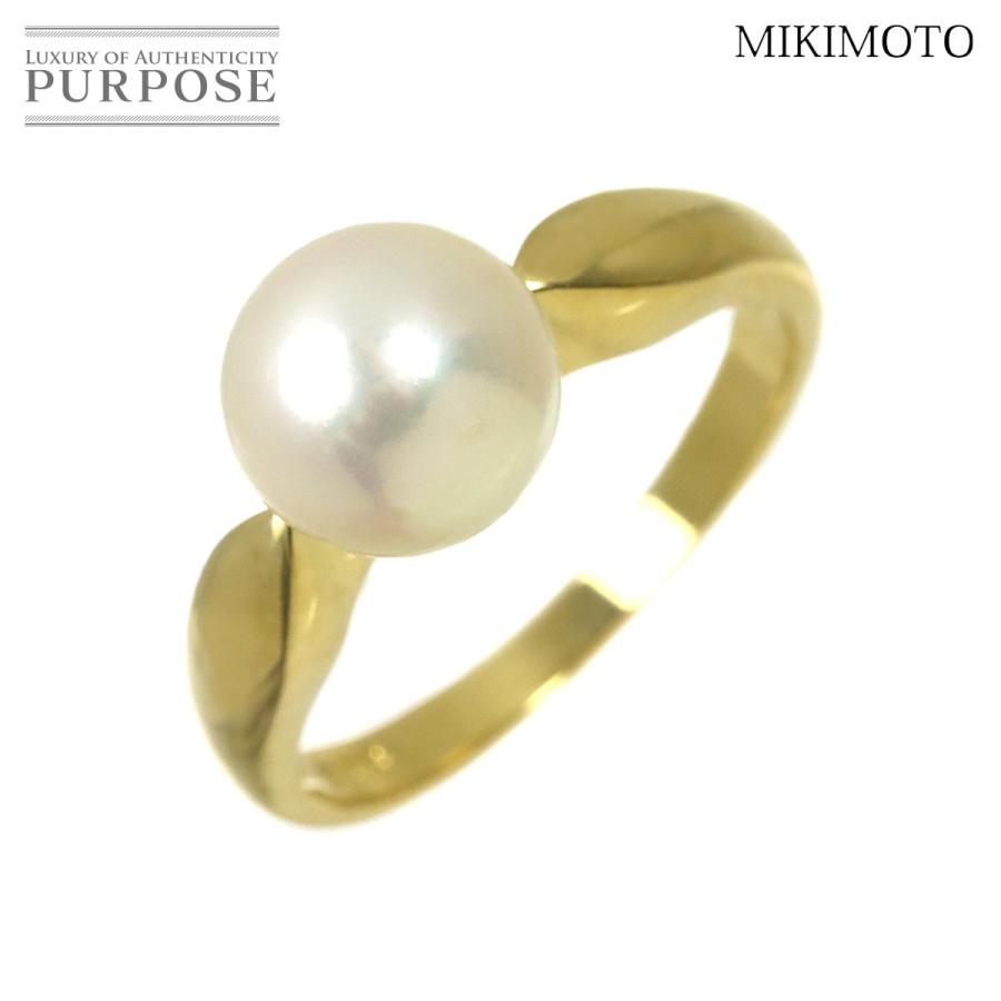 MIKIMOTO（ミキモト） MIKIMOTO 11号 リング アコヤ真珠 8.3mm K18 YG 