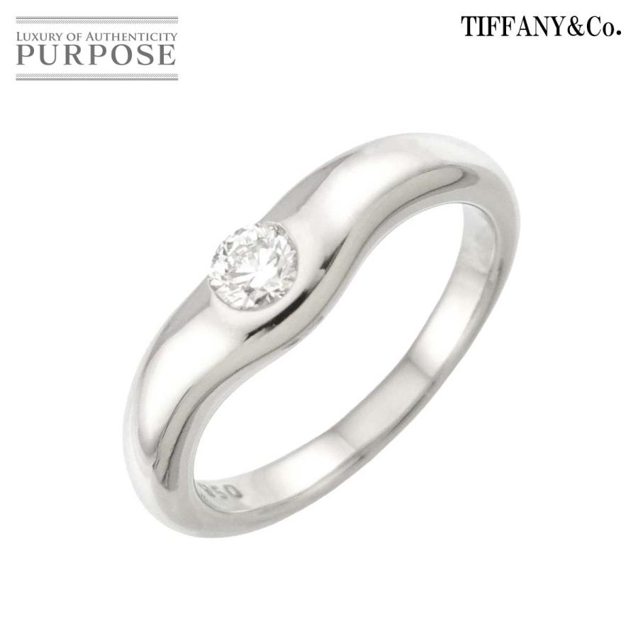 ティファニー TIFFANY&Co. ワイド カーブド バンド 10号 リング ダイヤ 