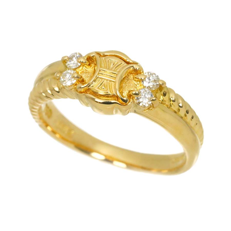 CELINE（セリーヌ） マカダム 11号 リング ダイヤ 0.12ct K18 YG