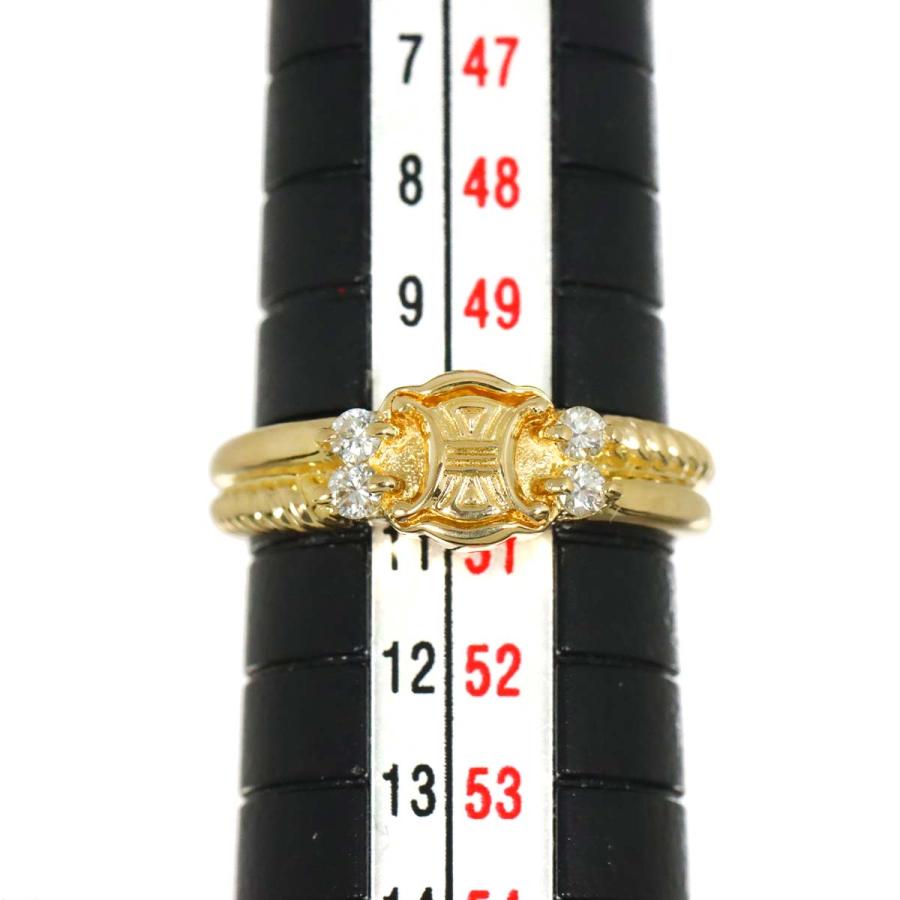 CELINE（セリーヌ） マカダム 11号 リング ダイヤ 0.12ct K18 YG