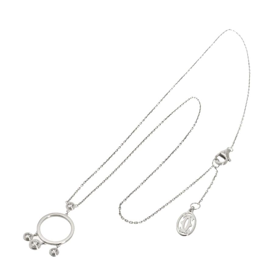 カルティエ Cartier ディアマンレジェ ダイヤ ネックレス 40㎝ K18 WG ホワイトゴールド 750 90328900 Cartier（カルティエ） ディアマンレジェ ダイヤ ネックレス 40cm K18