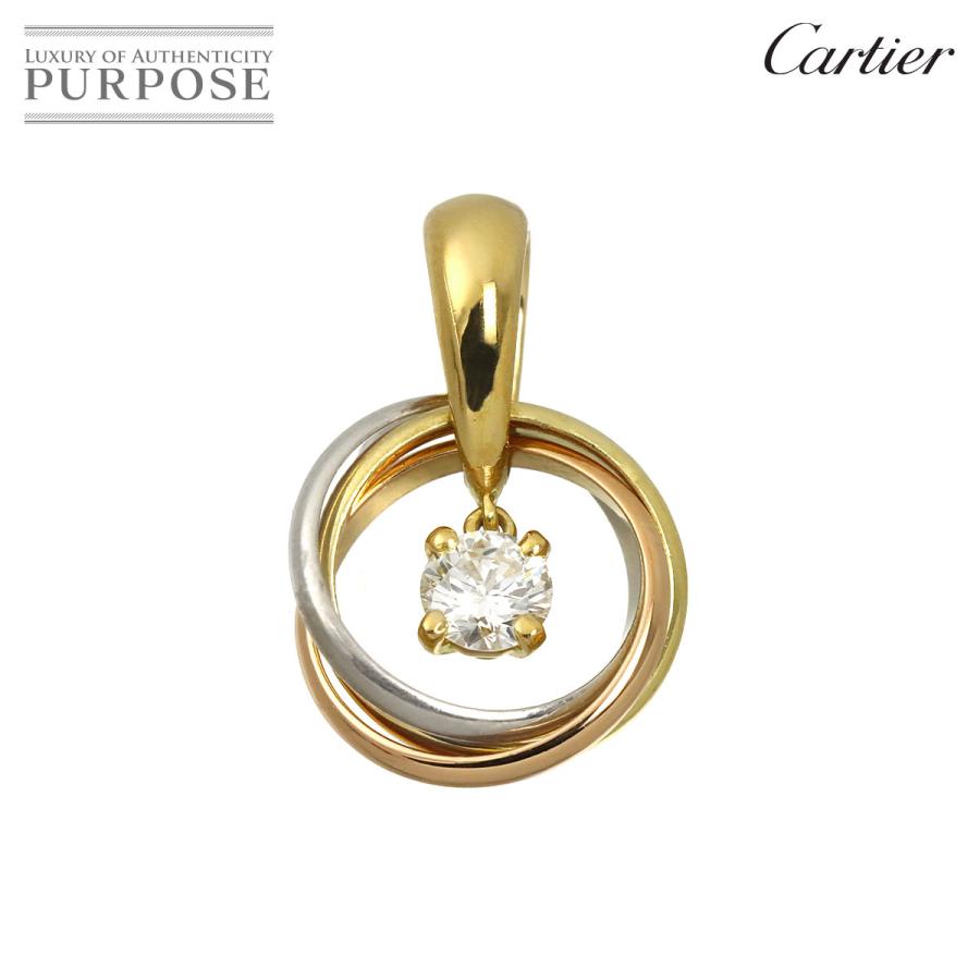 カルティエ トリニティ ダイヤ チャーム ペンダントトップ Cartier（カルティエ） トリニティ ダイヤ ペンダントトップ K18 YG WG