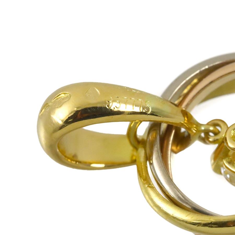 Cartier（カルティエ） トリニティ ダイヤ ペンダントトップ K18 YG WG