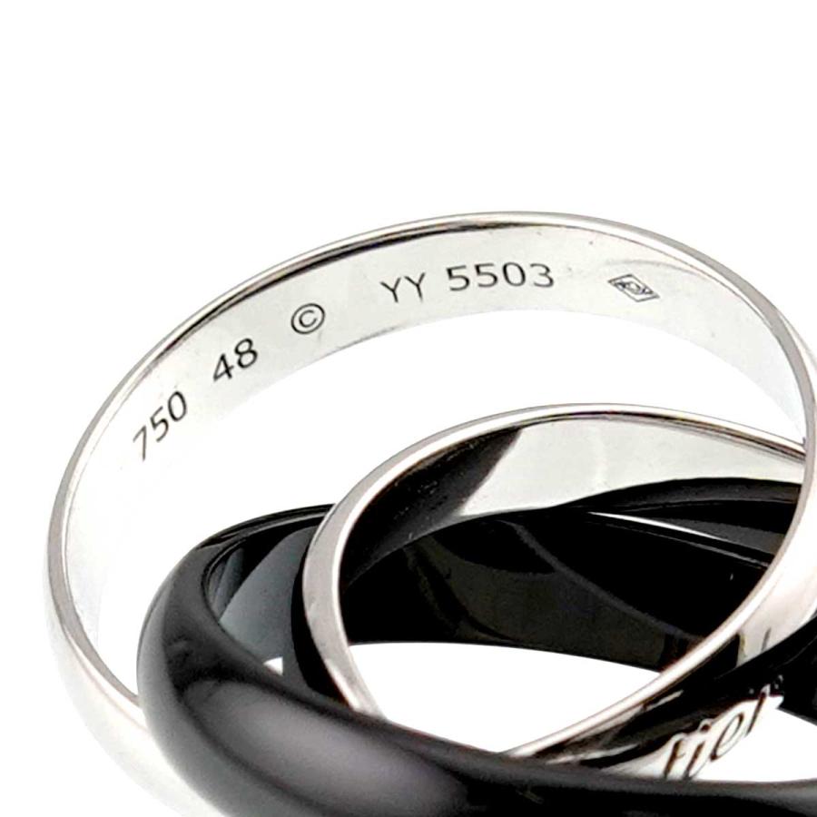Cartier（カルティエ） トリニティ MM #48 リング セラミック K18 WG 3
