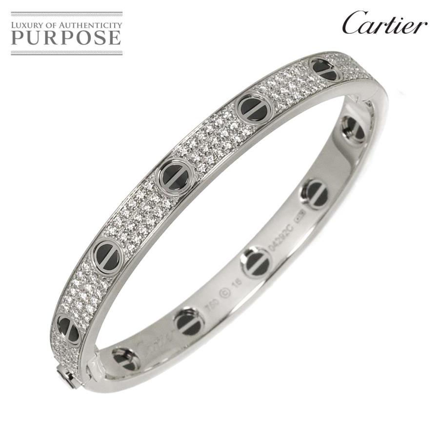 Cartier（カルティエ） ラブ ブレス フル パヴェ ダイヤ セラミック