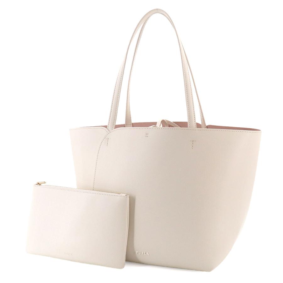 FURLA（フルラ） 未使用 展示品 トート バッグ レザー ホワイト ポーチ 