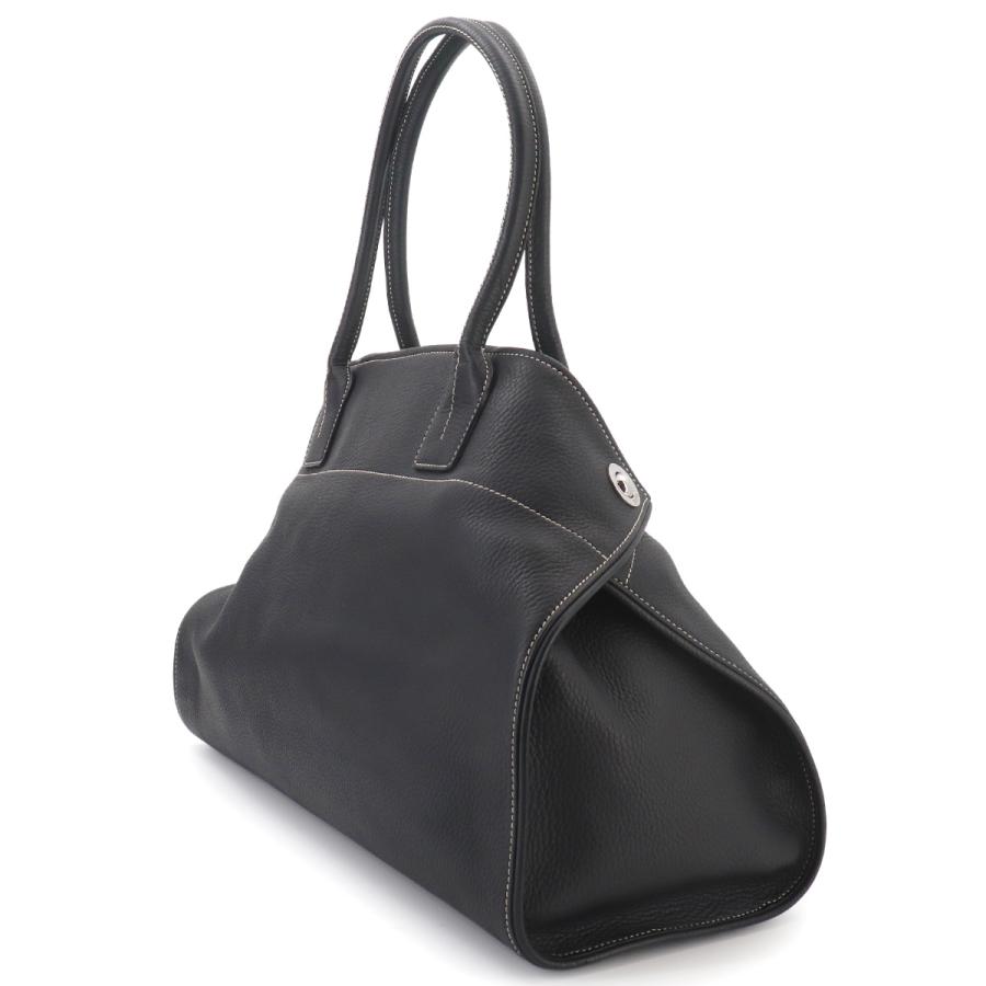 新品同様 トッズ TOD'S ジレッリ トート バッグ レザー ブラック
