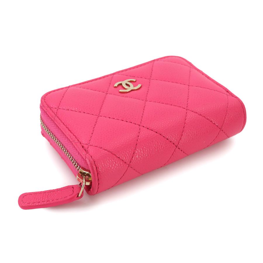 CHANEL（シャネル） 美品 マトラッセ クラシック ジップ コインパース