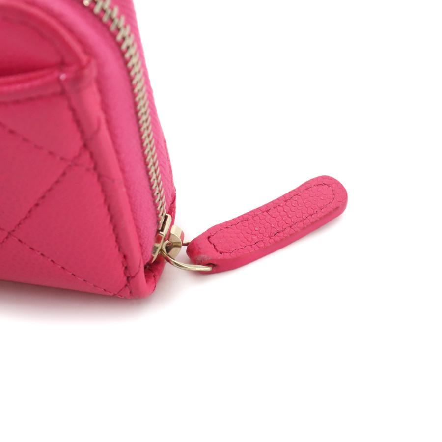 CHANEL（シャネル） 美品 マトラッセ クラシック ジップ コインパース