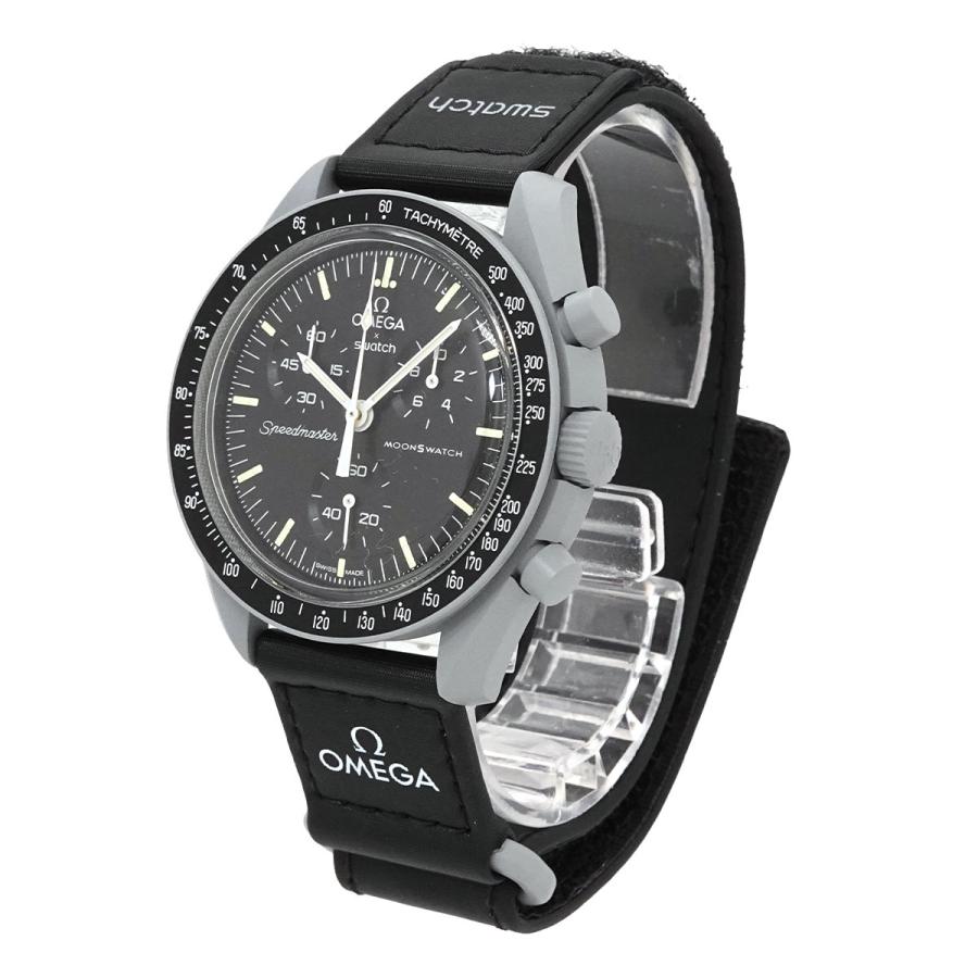 未使用品オメガスウォッチMISSION TO THE MOON／SO33M100 Swatch（スウォッチ） swatch OMEGA×swatch バイオセラミック