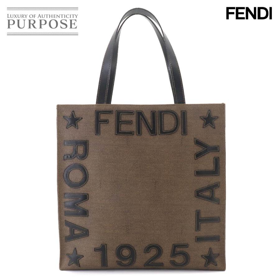 FENDI（フェンディ） トート バッグ PVC レザー ブラウン ブラック