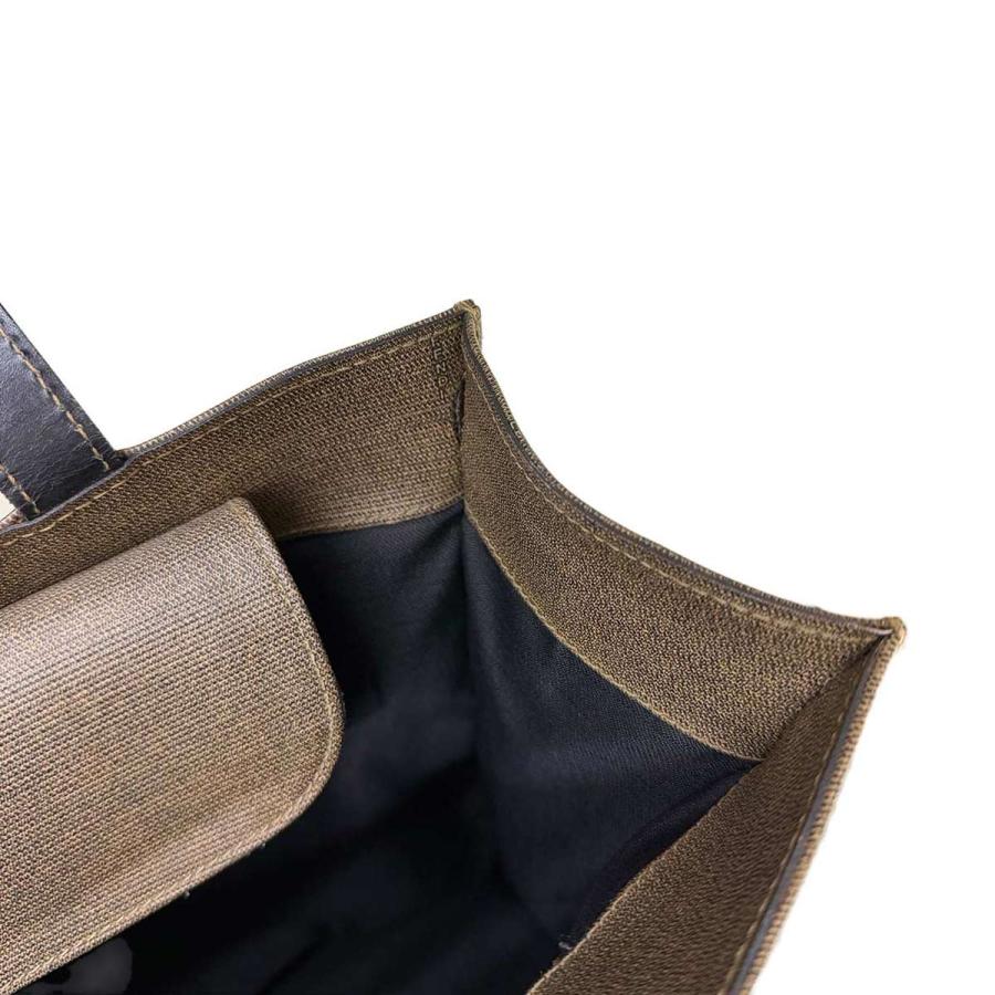 FENDI（フェンディ） トート バッグ PVC レザー ブラウン ブラック