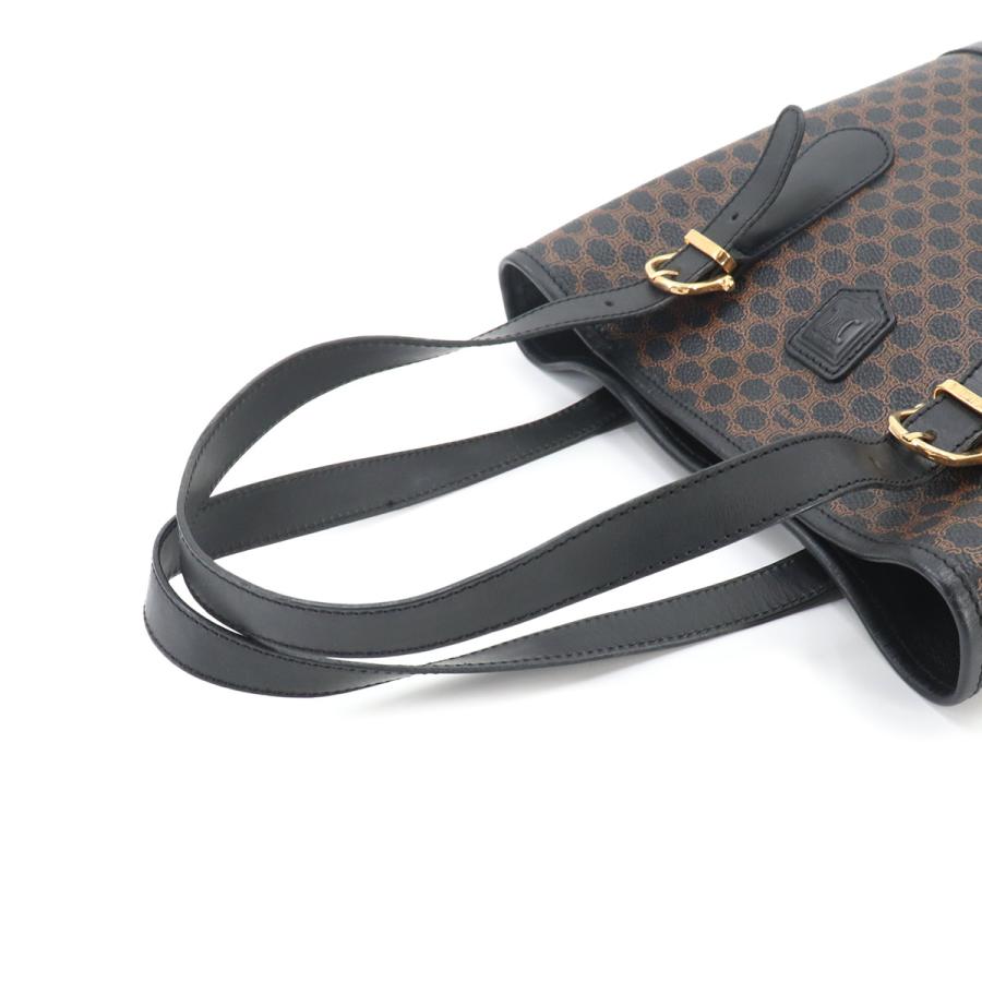CELINE（セリーヌ） 美品 マカダム トート バッグ ブラック ブラウン