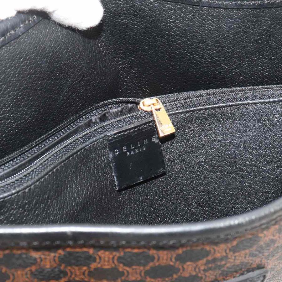 CELINE（セリーヌ） 美品 マカダム トート バッグ ブラック ブラウン