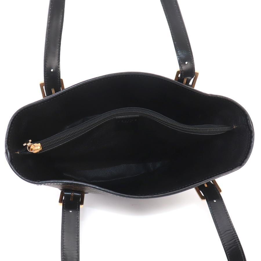 CELINE（セリーヌ） 美品 マカダム トート バッグ ブラック ブラウン