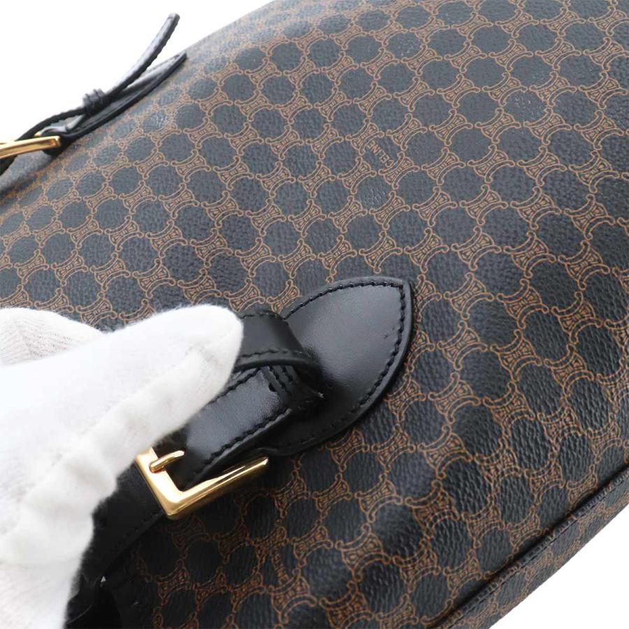CELINE（セリーヌ） 美品 マカダム トート バッグ ブラック ブラウン