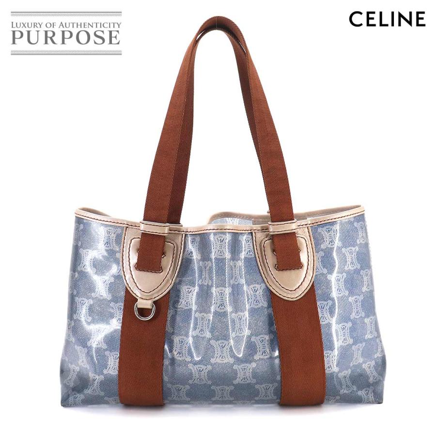 CELINE（セリーヌ） マカダム トート バッグ ビニール キャンバス