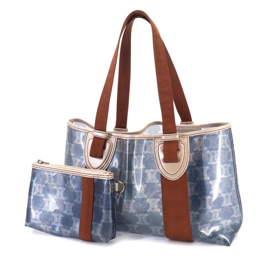 CELINE（セリーヌ） マカダム トート バッグ ビニール キャンバス