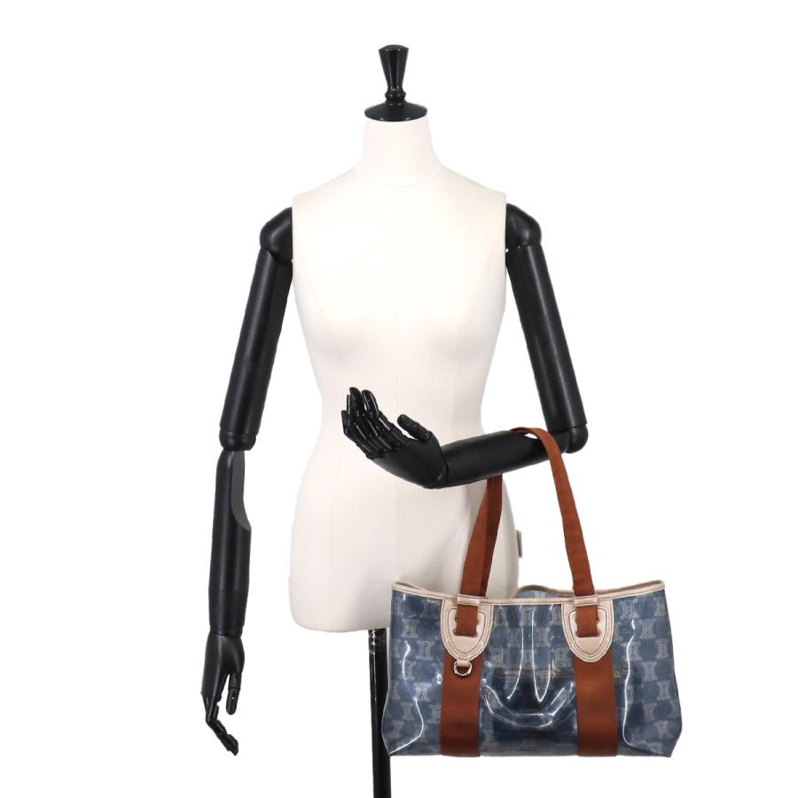 CELINE（セリーヌ） マカダム トート バッグ ビニール キャンバス