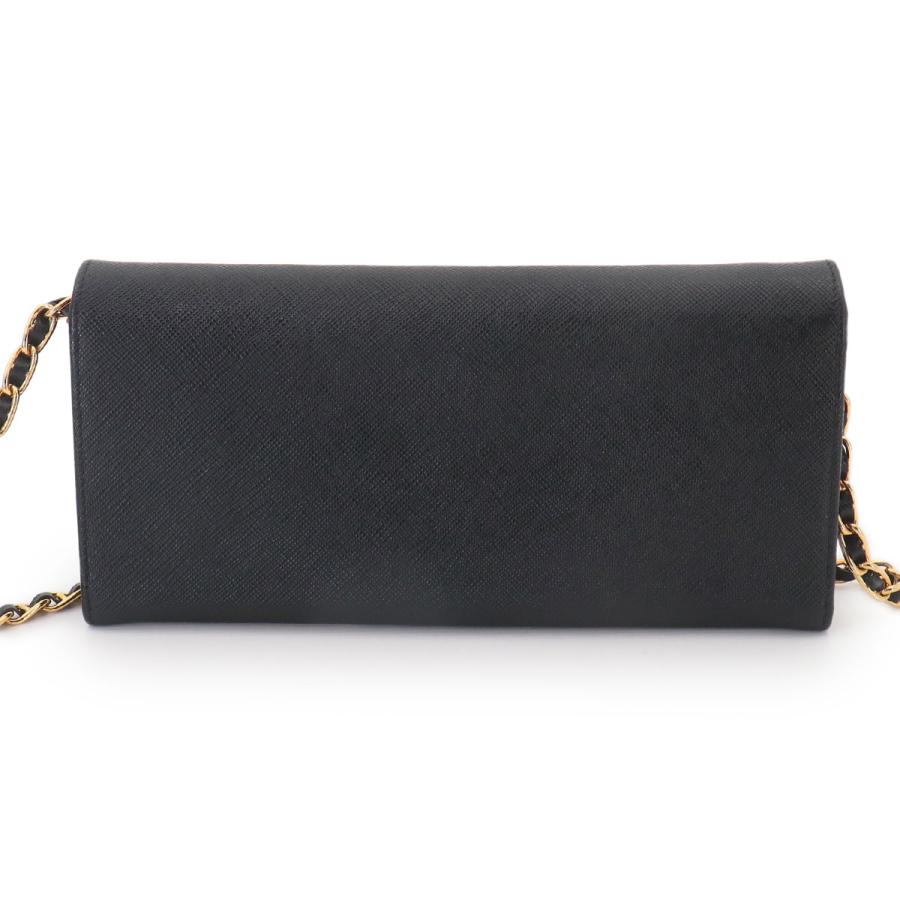 PRADA（プラダ） 新品同様 サフィアーノ チェーン ウォレット 長財布