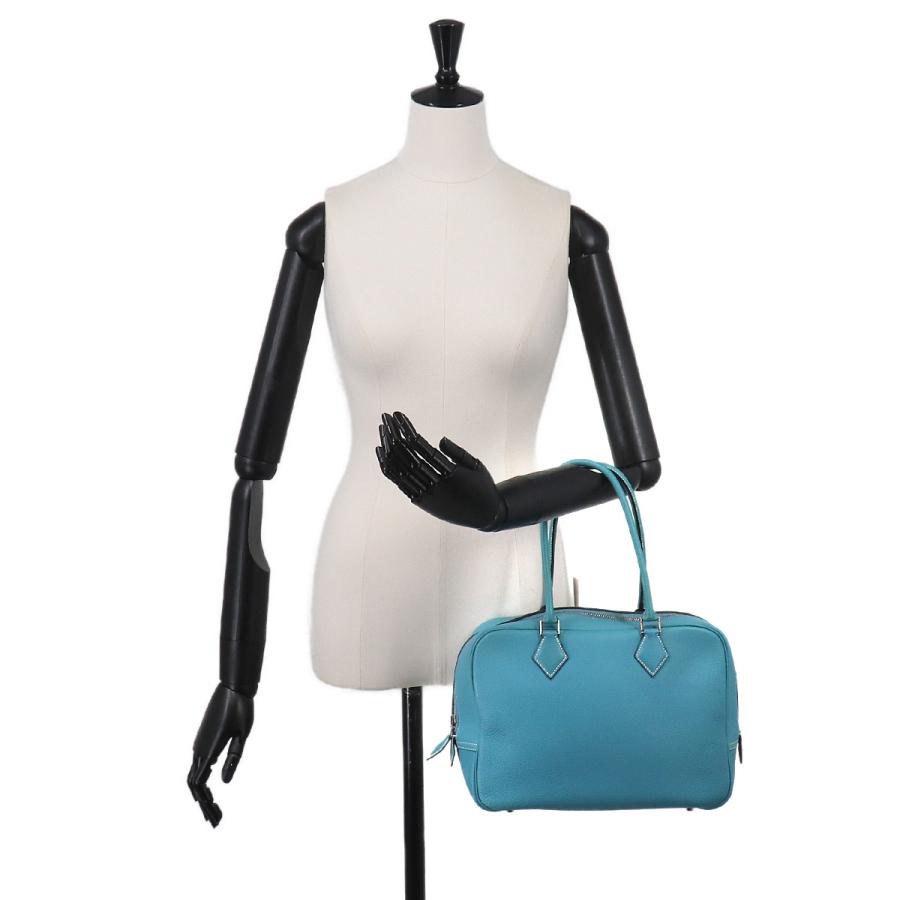 HERMES（エルメス） 美品 プリュム 28 ハンド バッグ トゴ ブルー