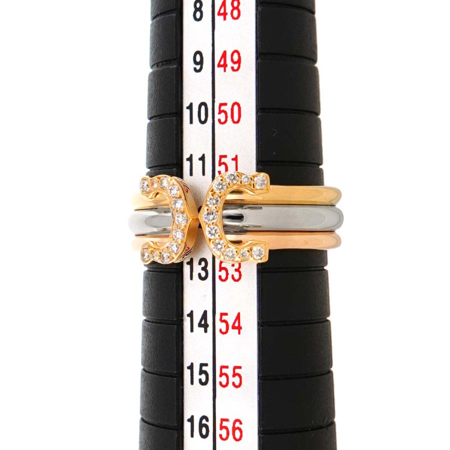 カルティエ リング ダイヤ 2C LM スリーカラー 51号 K18 Cartier（カルティエ） Cartier 2C #51 リング ダイヤ K18 YG WG PG
