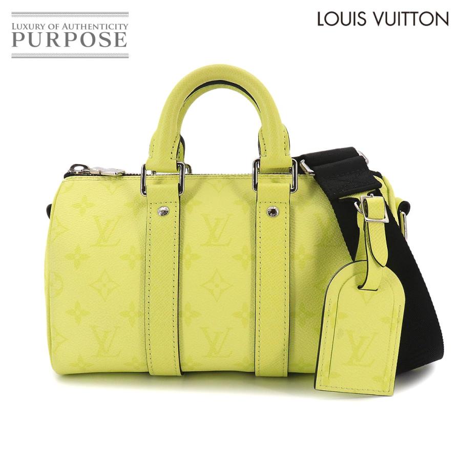 新品同様 ルイ ヴィトン LOUIS VUITTON タイガラマ キーポル バンドリエール 25 2way ハンド ショルダー バッグ レモンイエロー 90329480 LOUIS VUITTON（ルイ・ヴィトン） 新品同様 キーポル バンドリエール