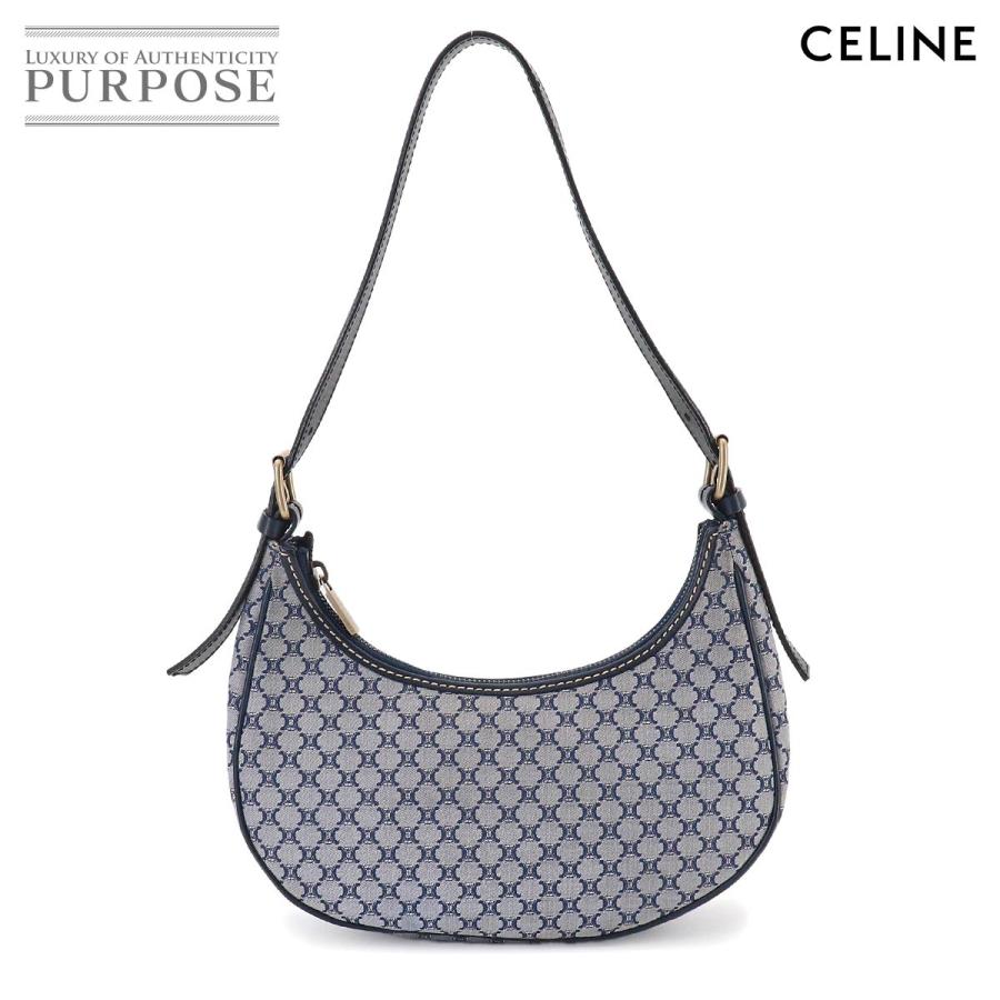 CELINE（セリーヌ） 美品 マカダム ショルダー バッグ キャンバス