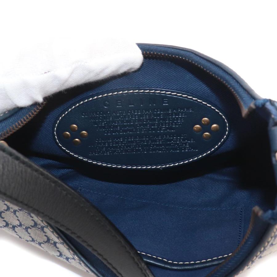 CELINE（セリーヌ） 美品 マカダム ショルダー バッグ キャンバス